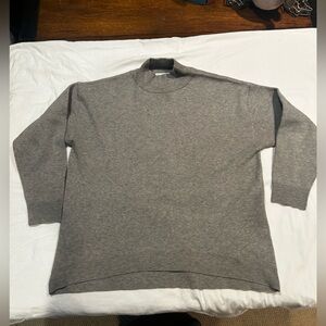 Primark Women's Gray Mock Turtleneck Sweater
